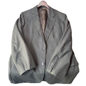 Vintage Brooks Brothers Black Sport Coat Brooksease Blazer 100% Wool USA Mens 42